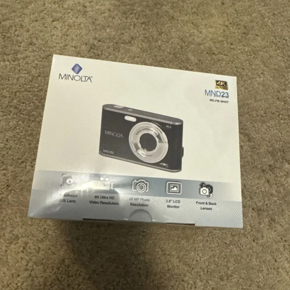 Minolta MND23 48 Megapixels Point and Shoot Selfie Digital Camera